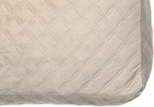 Load image into Gallery viewer, Like New/Unboxed- Elements Quilted Velvet Fabric Floor Seat Cushion, 24&quot; x 24&quot;, (Natural)
