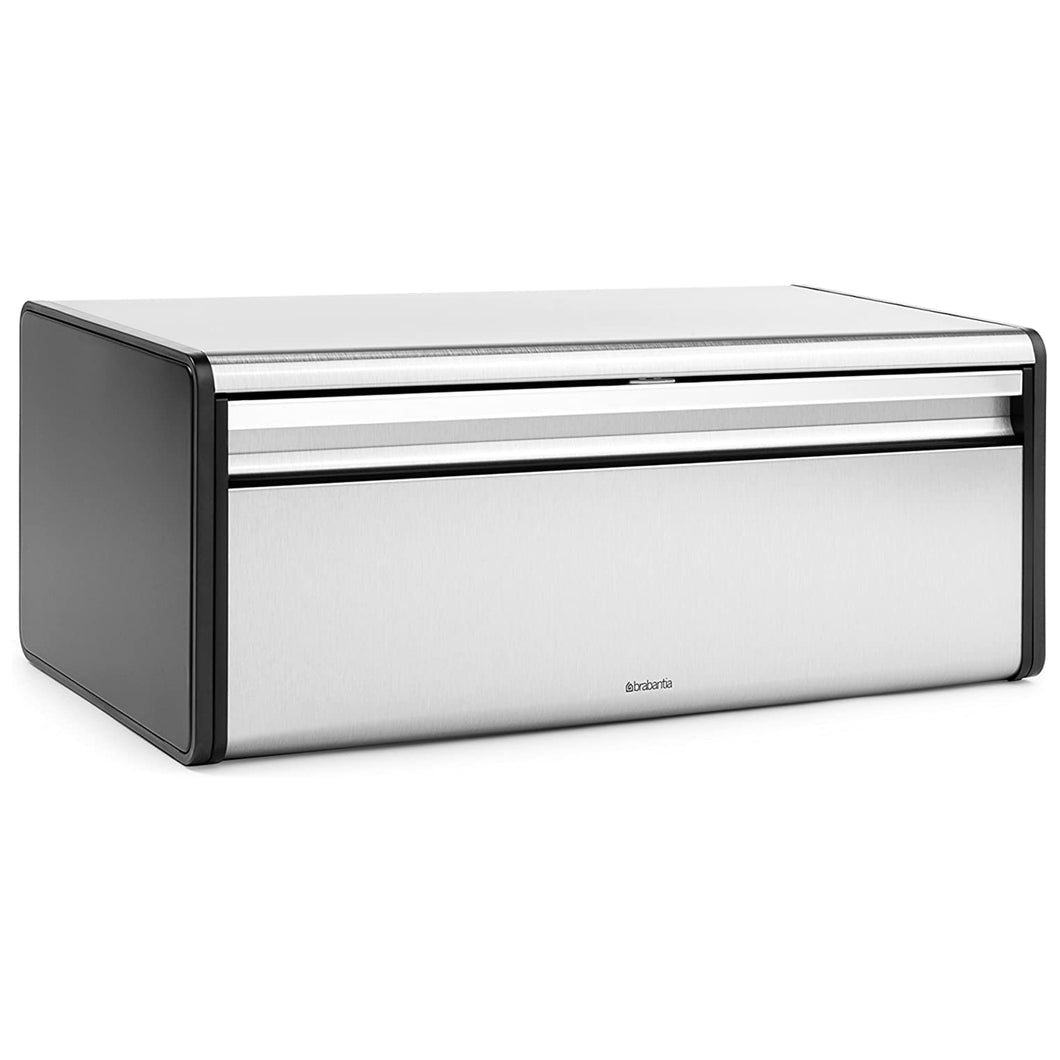 Like New/Unboxed- Brabantia Fall Front Fingerprint-Proof Bread Box (Matte Steel)