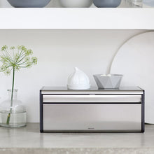 Load image into Gallery viewer, Like New/Unboxed- Brabantia Fall Front Fingerprint-Proof Bread Box (Matte Steel)
