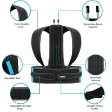 Load image into Gallery viewer, Like New/Unboxed- FEATOL Posture Corrector – Adjustable Support Brace for Pain Relief from Neck, Back &amp; Shoulder
