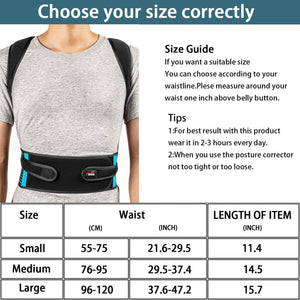 Like New/Unboxed- FEATOL Posture Corrector – Adjustable Support Brace for Pain Relief from Neck, Back & Shoulder