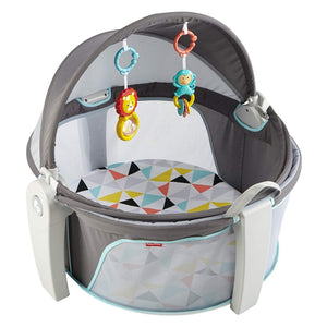 Like New/Unboxed- Fisher-Price Hexagons On-the-Go Baby Dome (Grey)