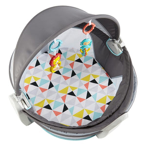 Like New/Unboxed- Fisher-Price Hexagons On-the-Go Baby Dome (Grey)