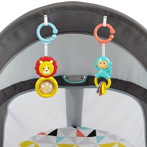 Like New/Unboxed- Fisher-Price Hexagons On-the-Go Baby Dome (Grey)