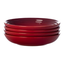 Load image into Gallery viewer, Like New/Unboxed- Le Creuset - Round Pasta Bowls (Set of 4) 8.5&quot; (Cerise/Cherry Red)
