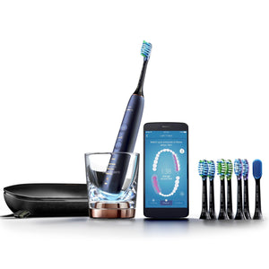 Like New/Unboxed- Philips Sonicare DiamondClean Smart 9750 Rechargeable Electric Toothbrush, Lunar Blue - HX9954/56