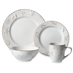 Like New/Unboxed- Thomson Pottery 16-Piece Hampton Dinnerware Set (Ivory)