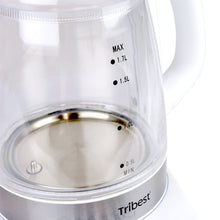 Load image into Gallery viewer, Like New/Unboxed- Tribest Raw Tea Kettle, Glass Electric Brewing System - GKD-450 (White/Clear)
