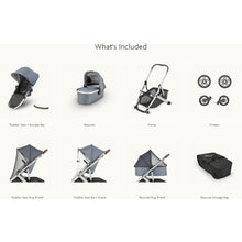 Load image into Gallery viewer, Like New/Unboxed- UppaBaby Vista V2 Stroller (Gregory Blue Melange)
